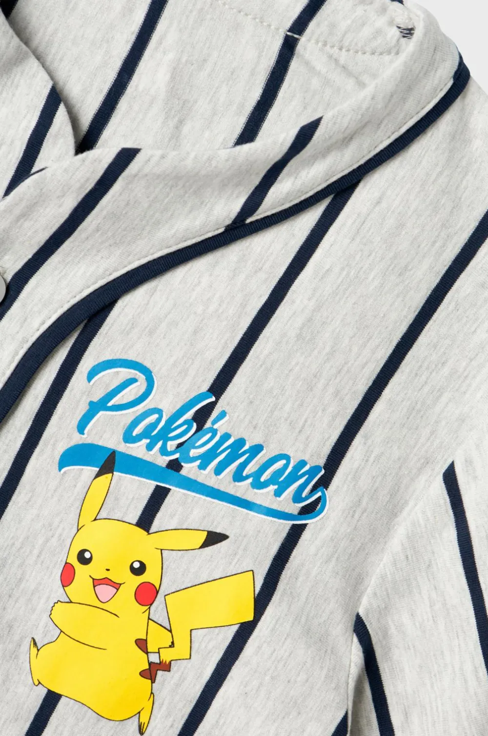 Name it Skjorte + shorts nkmMaska Pokemon Nreg Shortsset Sky Light grey melange Clearance