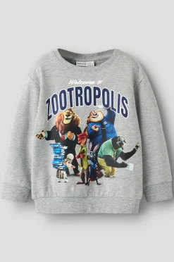 Name it Sweatshirt nmmNoel Zootropolis Nreg Grey melange Online