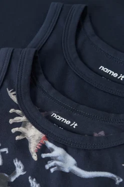 Name it Tanktop nmmTank Navy Dino 2-pak Navy blazer Outlet