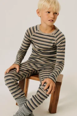 Name it Termounderbukser nkmWang Wool Needle Longjohn Stripe Satellite Sale