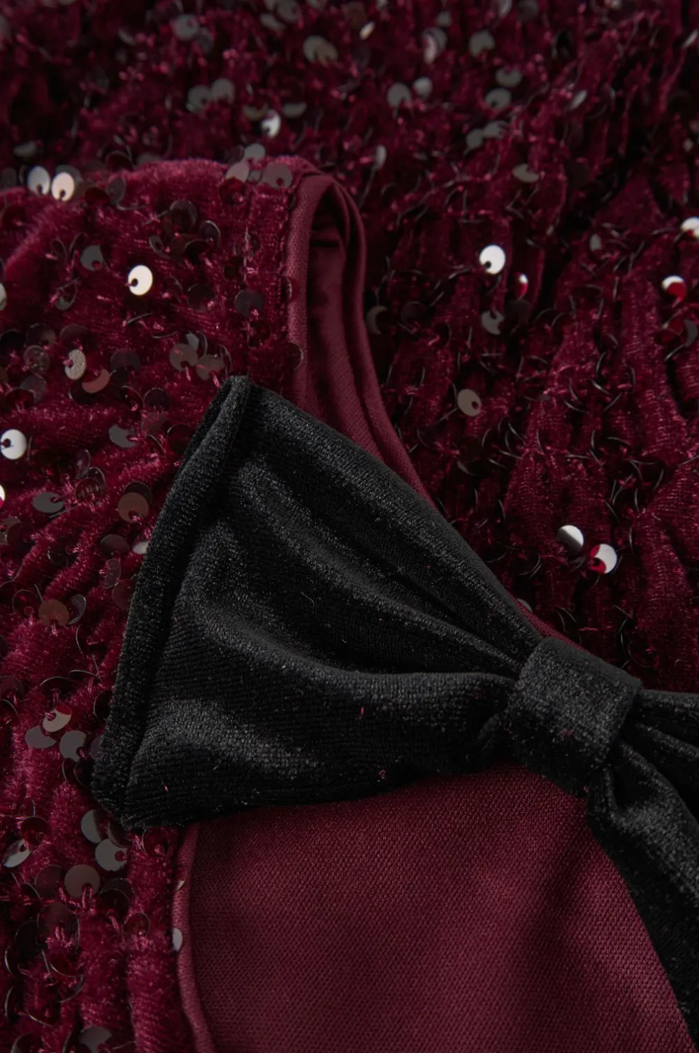 Name it Top nkfRusitta LS Bow Bordeaux Hot