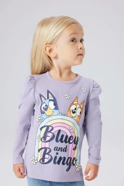 Name it Top nmfJessie Bluey LS Lavender gray Online