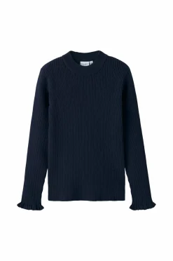Name it Trøje nkfVianna LS Slim Knit Navy blazer Hot