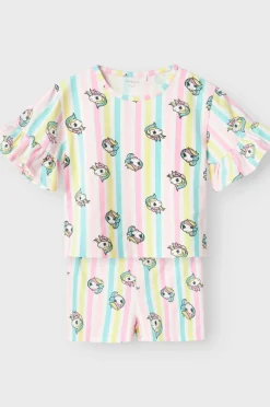Name it T-shirt + shorts nmfMidis Mlp SS Nreg Shortsset Pink frosting Discount