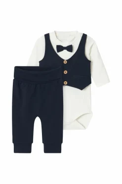Name it baby Babysæt nbmAdam LS Body Set Noos Dark sapphire Clearance