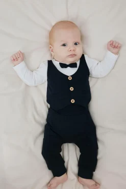 Name it baby Babysæt nbmAdam LS Body Set Noos Dark sapphire Clearance