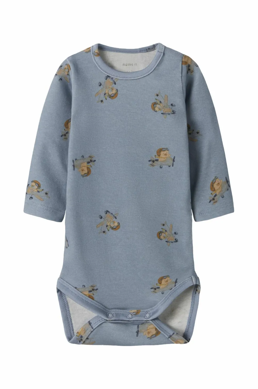 Name it Bodies>baby Bodyer nbmKinok LS Body Dusty blue