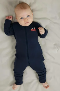 Name it baby Pyjamasoverall nbmNightsuit Zip FF Firetruck NO 2-pak Grey melange New