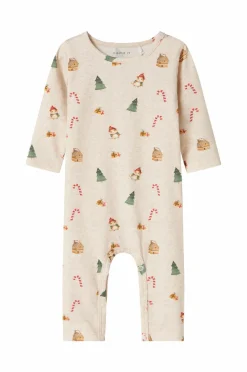 Name it baby Pyjamasoverall nbnRoccas Peyote melange