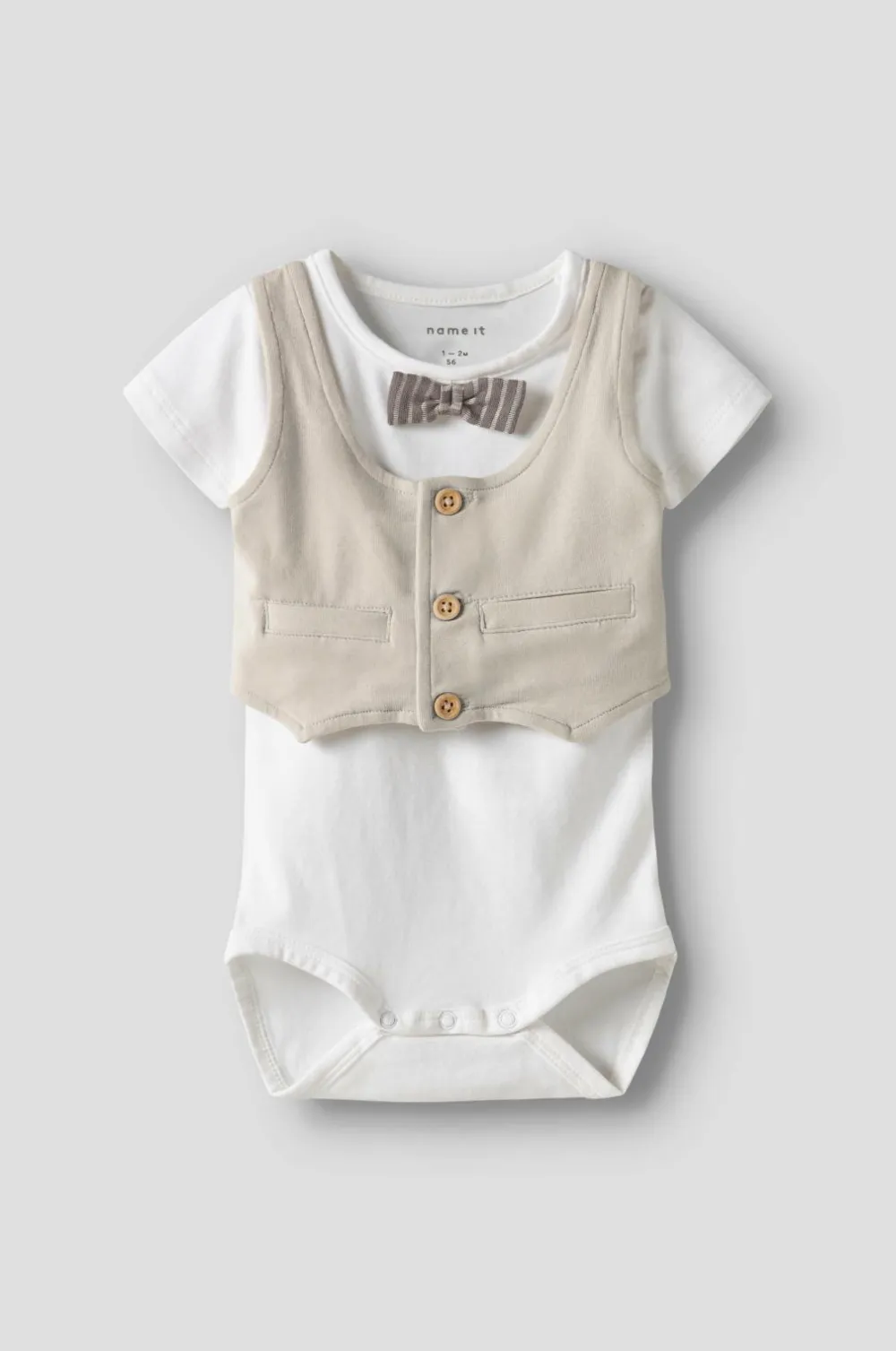 Name it baby Sæt nbmHelmar Shorts Set Walnut Hot