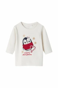 Name it Toppe & T-Shirts>baby T-shirt nbfRo LS Box Jet stream
