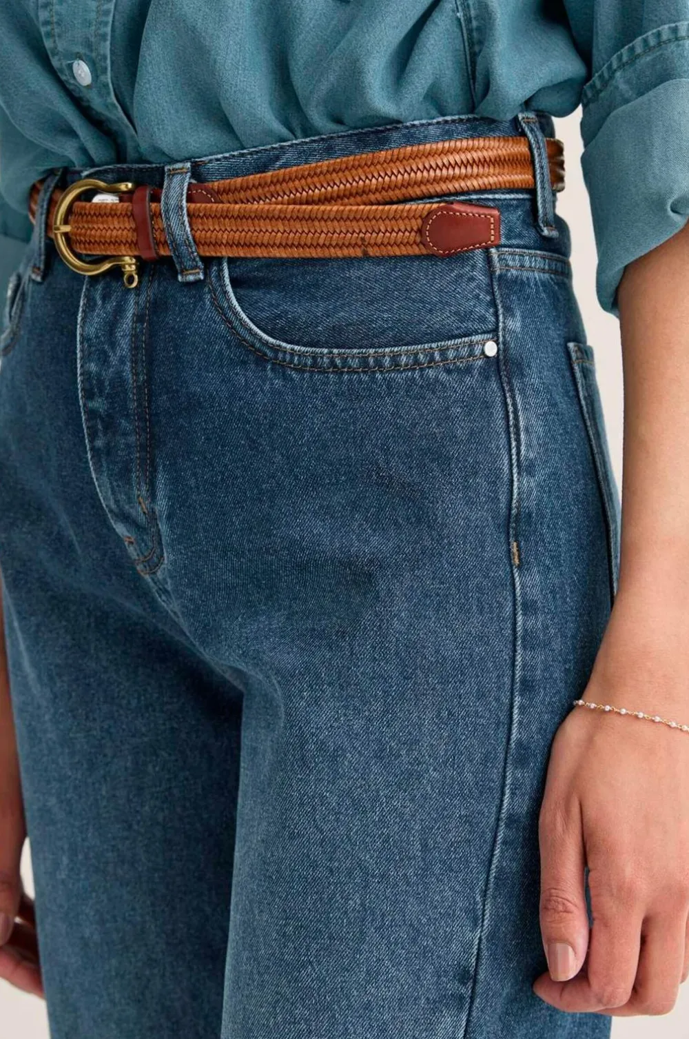 Newhouse Jeans>Jeans Alice Mellemblå