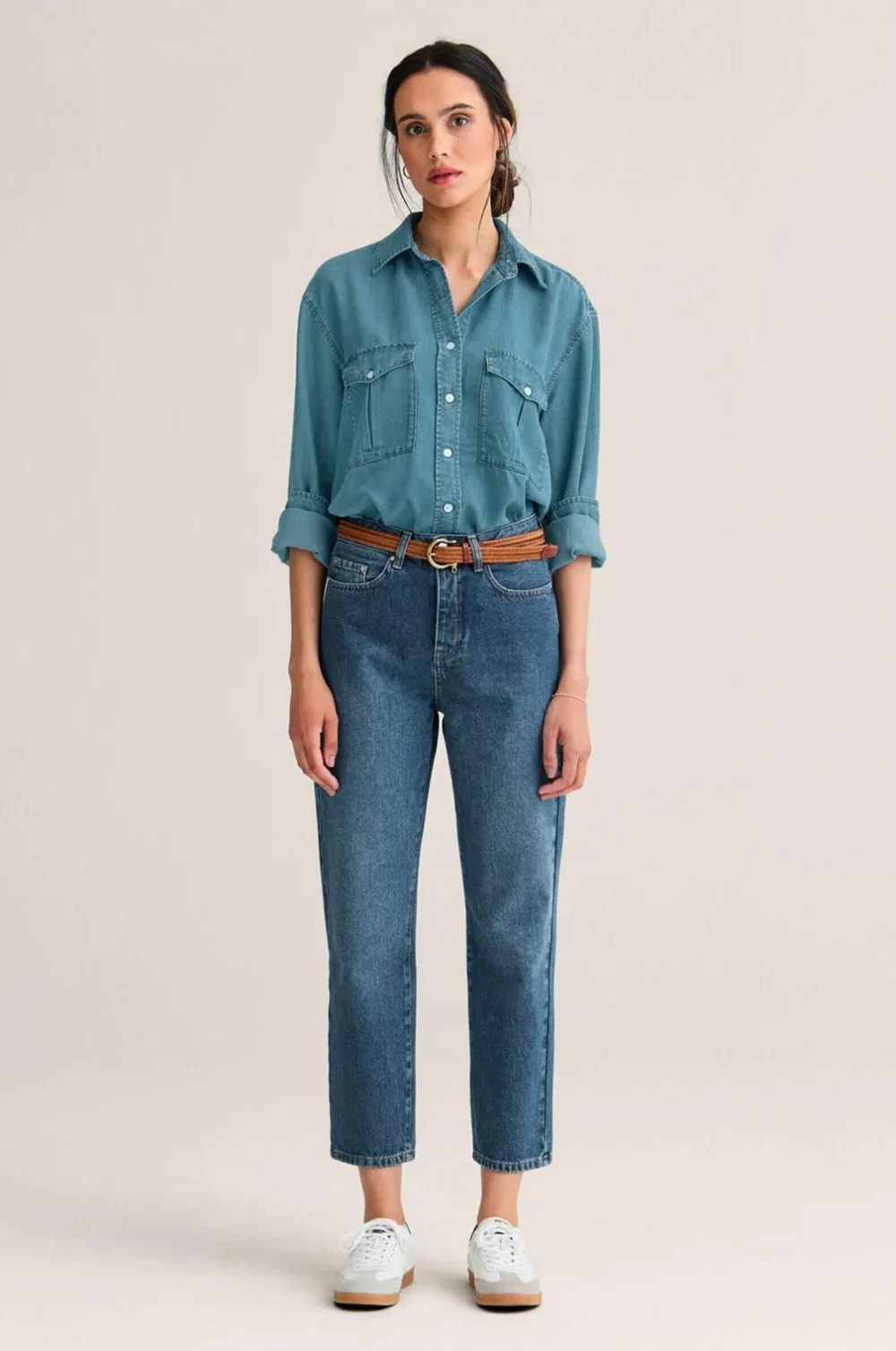 Newhouse Jeans>Jeans Alice Mellemblå