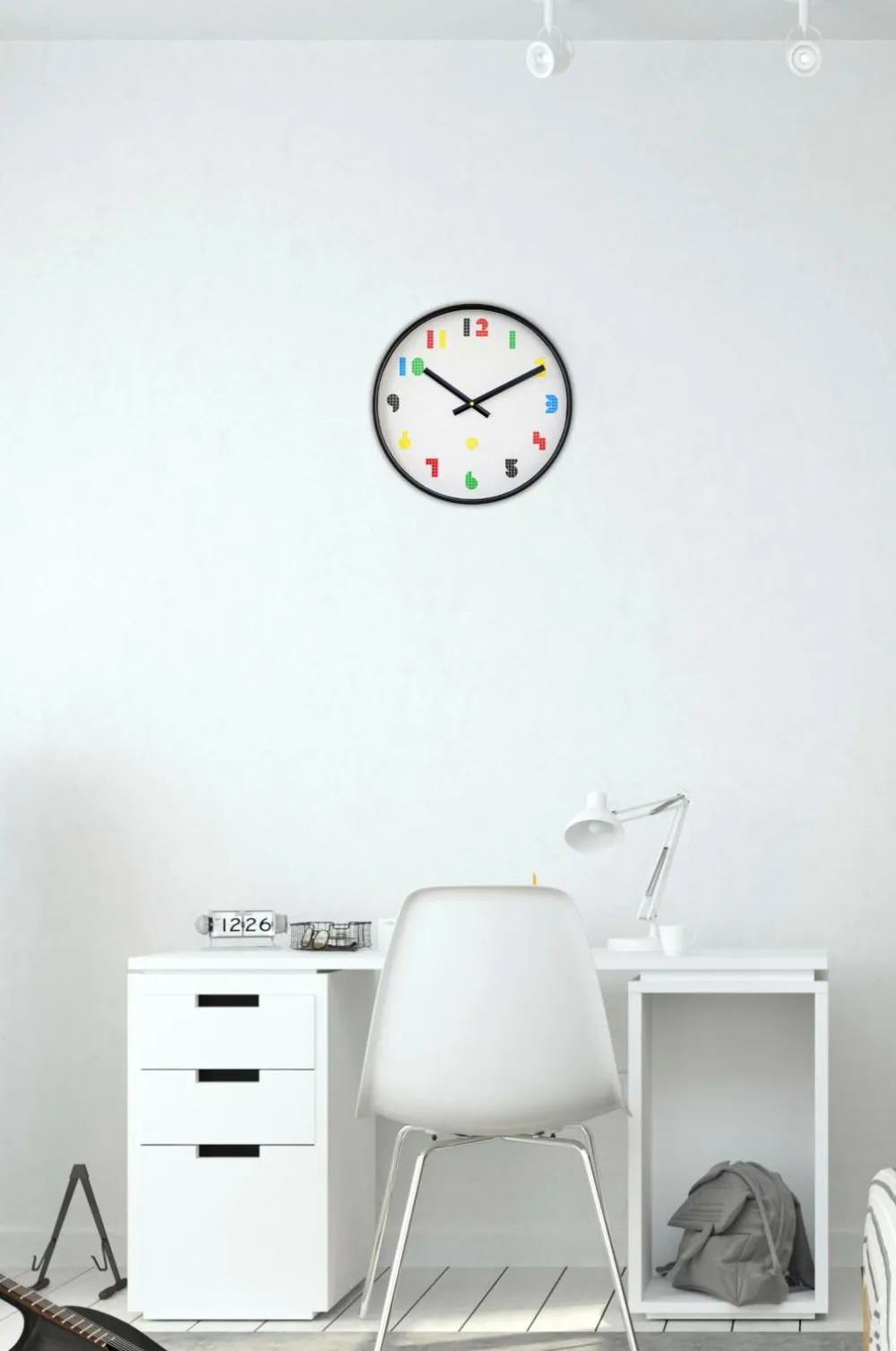 NeXtime Vægure>Vægur Nxt Bit 35 cm Sort-hvid/multi