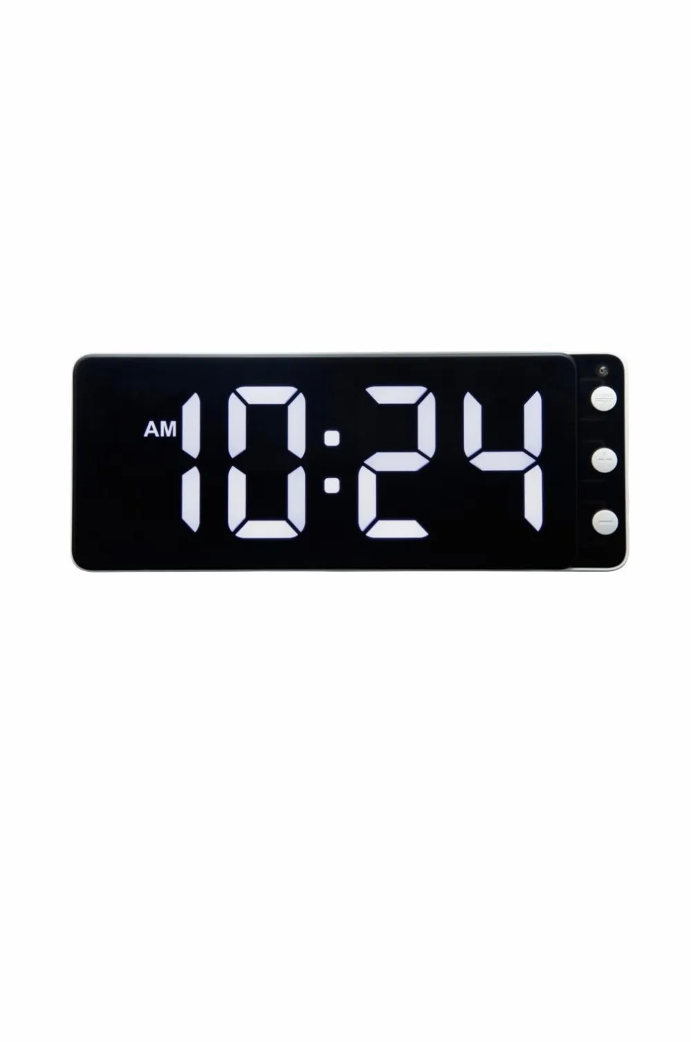 NeXtime Vægure>Vægur/bordur Digital 27 cm Svart/Röd Sort/hvid