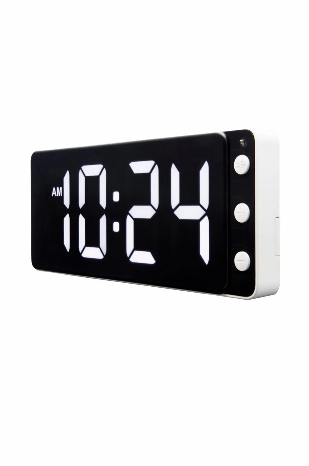 NeXtime Vægure>Vægur/bordur Digital 27 cm Svart/Röd Sort/hvid