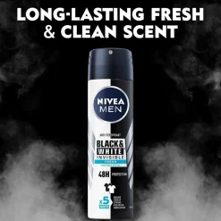 Nivea Antiperspirant Deo Spray Black & White Fresh 150 ml No color Best