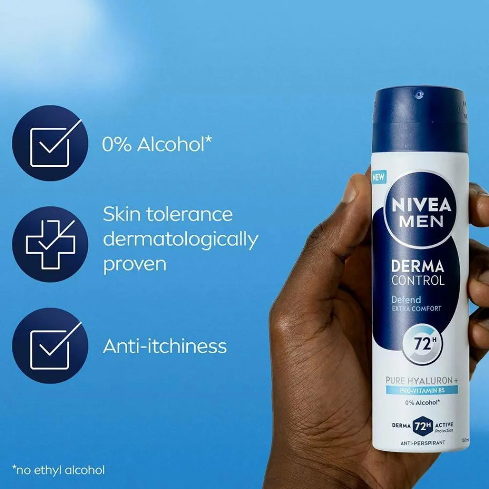 Nivea Derma Control Defend Spray 150 Ml No Color Discount