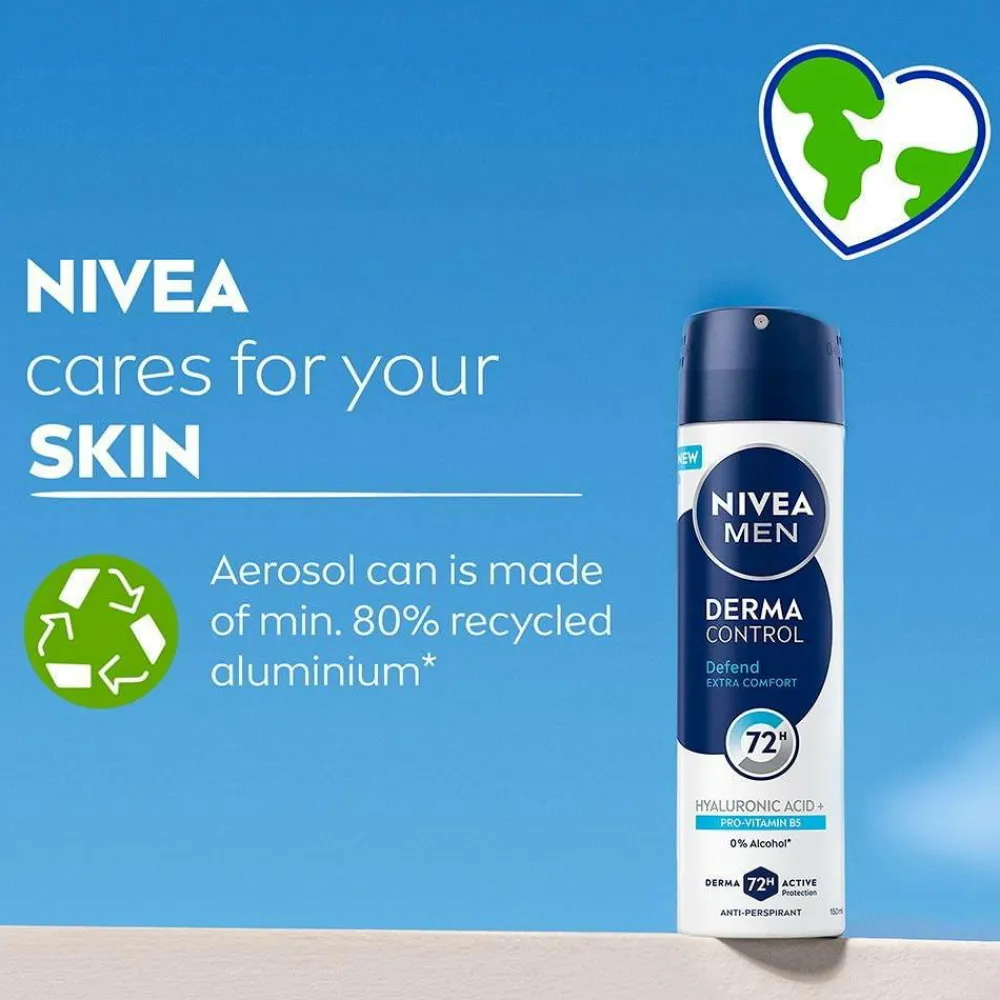 Nivea Derma Control Defend Spray 150 Ml No Color Discount
