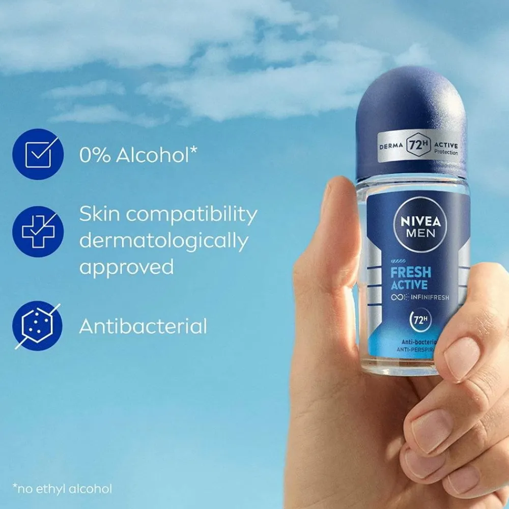 Nivea Kropspleje|Kropspleje>Fresh Active Roll On 50 Ml No Color