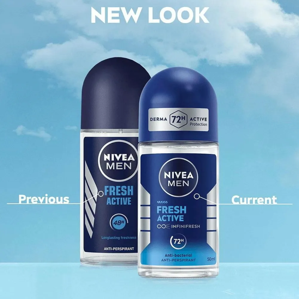 Nivea Kropspleje|Kropspleje>Fresh Active Roll On 50 Ml No Color