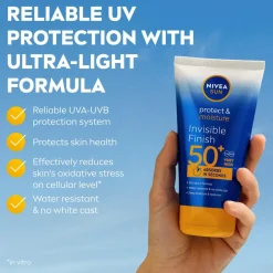 Nivea Protect & Moisture Invisible Finish Lotion Spf 50 150Ml No Color Outlet