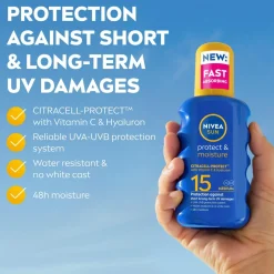 Nivea Protect & Moisture Sun Spray SPF15 200 ml No color Online