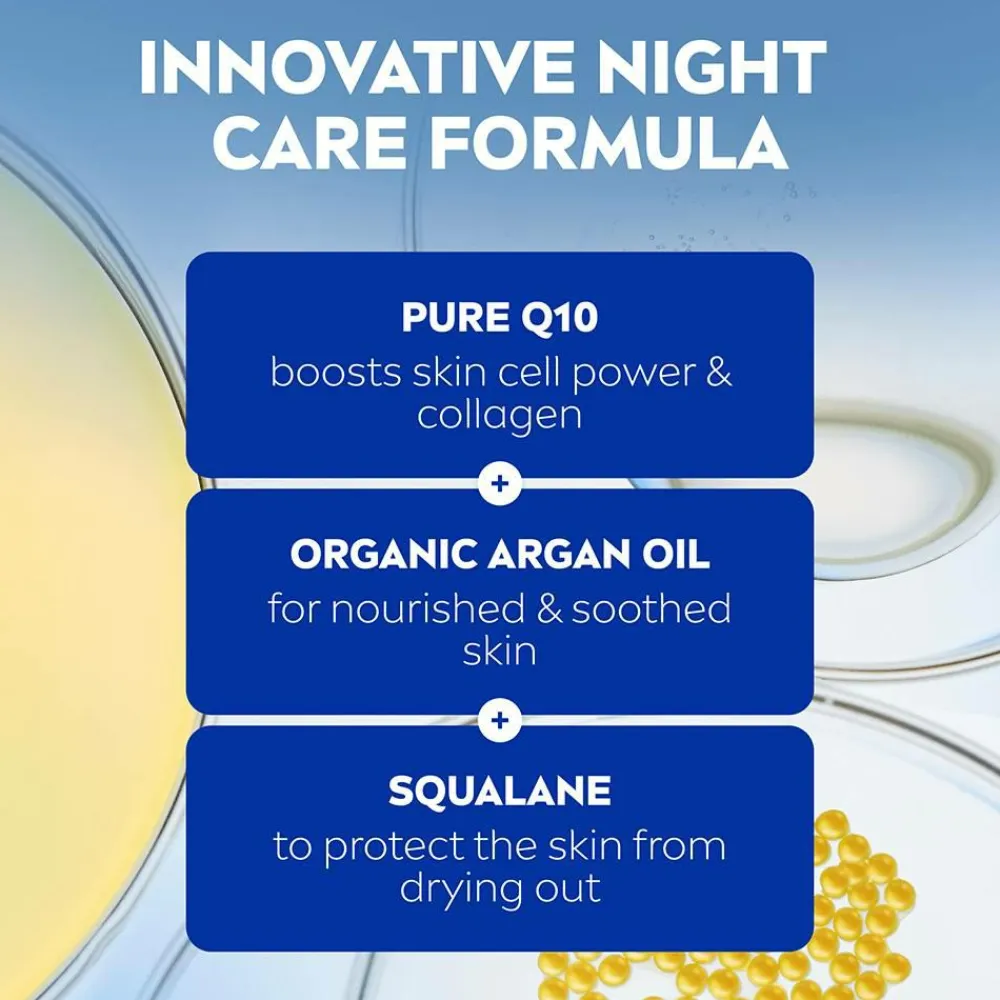 Nivea Q10 Extra Nourish Night Cream 50 ml No color Hot