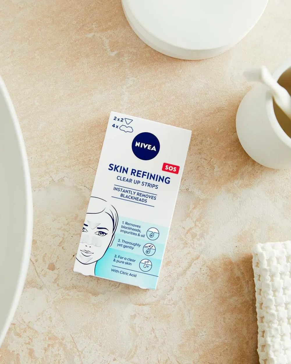 Nivea Ansigtspleje>Refining Clear-Up Strips 6 st