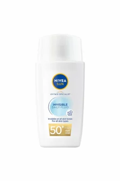 Nivea Solbeskyttelse>UV Face Invisible Daily Fluid SPF 50+ No color