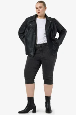 Noisy May Jeans nmTexas NW Skinny Long Capri Cur Black denim Outlet