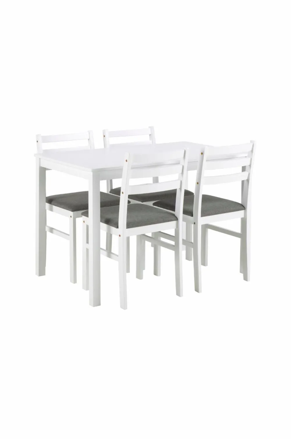 NORDFORM Alicante rektangulært spisebordssæt med bord og 4 stole, 110x70x74,5 cm hvid 40991-20 Sale