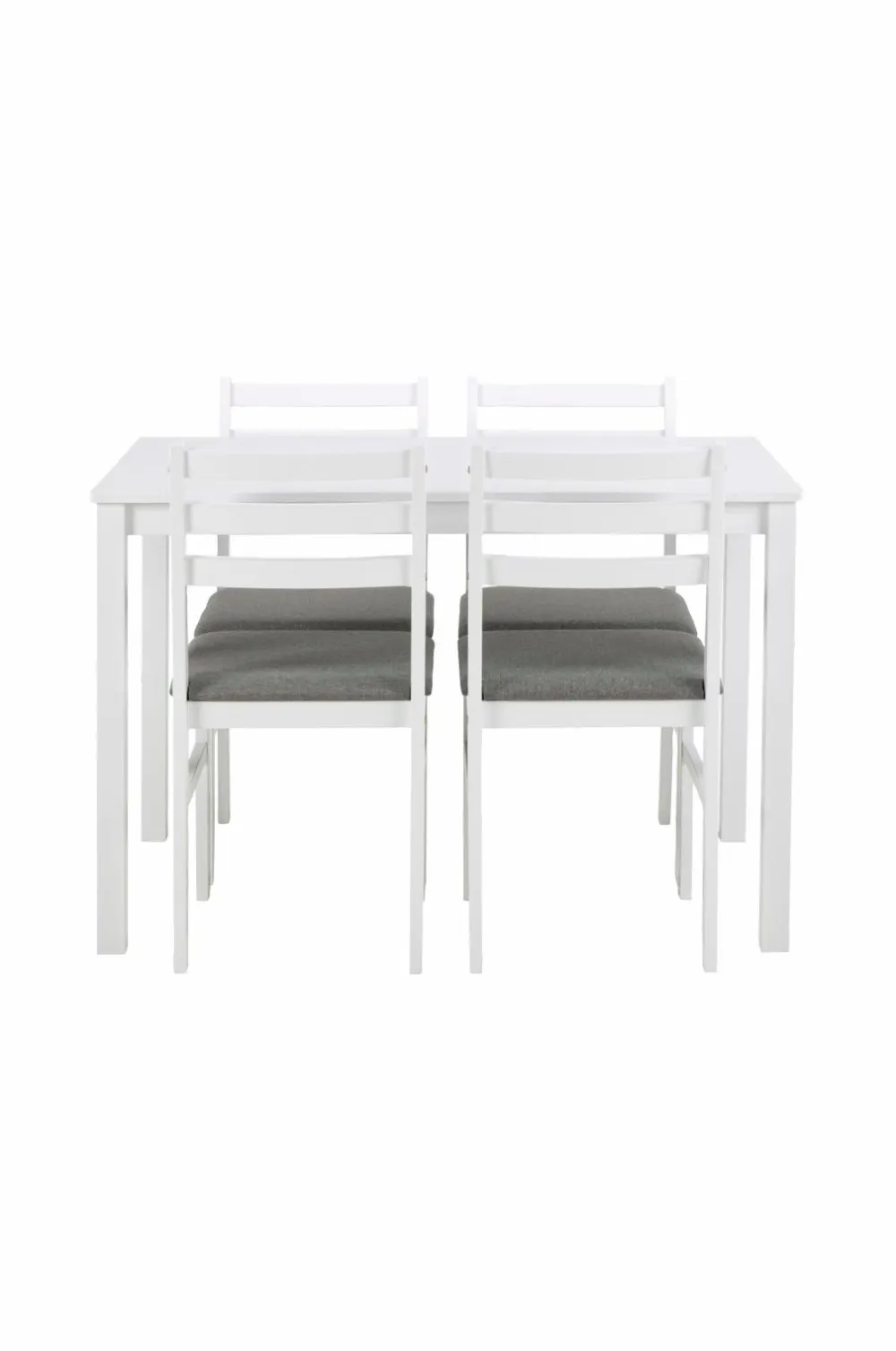 NORDFORM Alicante rektangulært spisebordssæt med bord og 4 stole, 110x70x74,5 cm hvid 40991-20 Sale