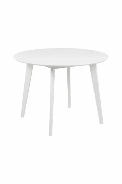 NORDFORM Roxby rundt spisebordssæt med bord og 4 stole, Ø105x76 cm hvid 40991-20 Discount
