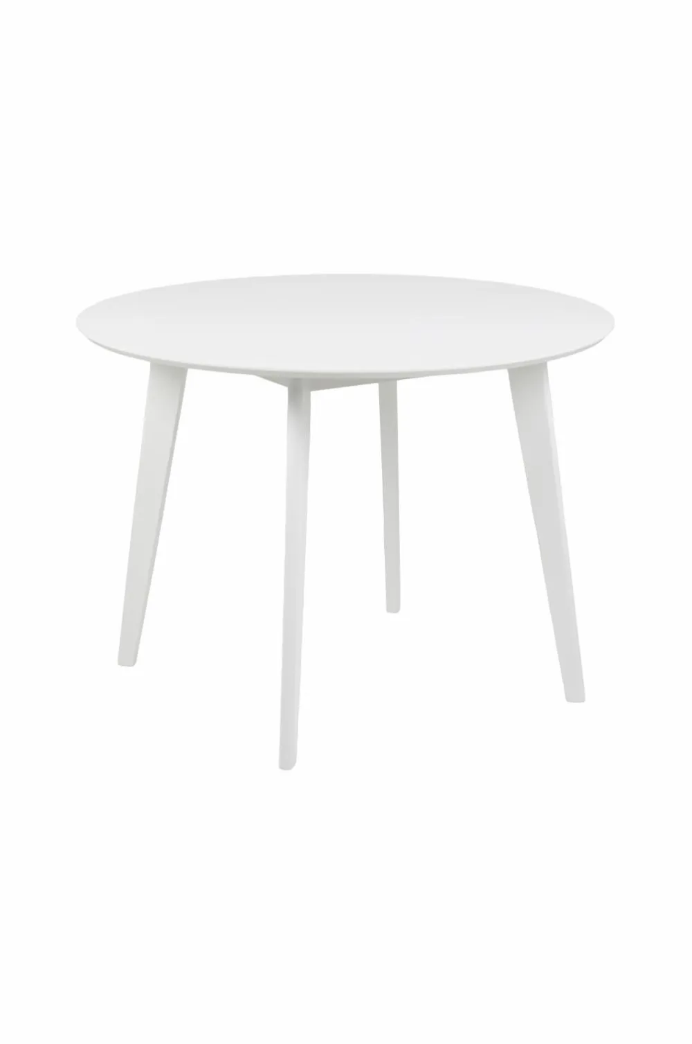 NORDFORM Roxby rundt spisebordssæt med bord og 4 stole, Ø105x76 cm hvid 40991-20 Discount