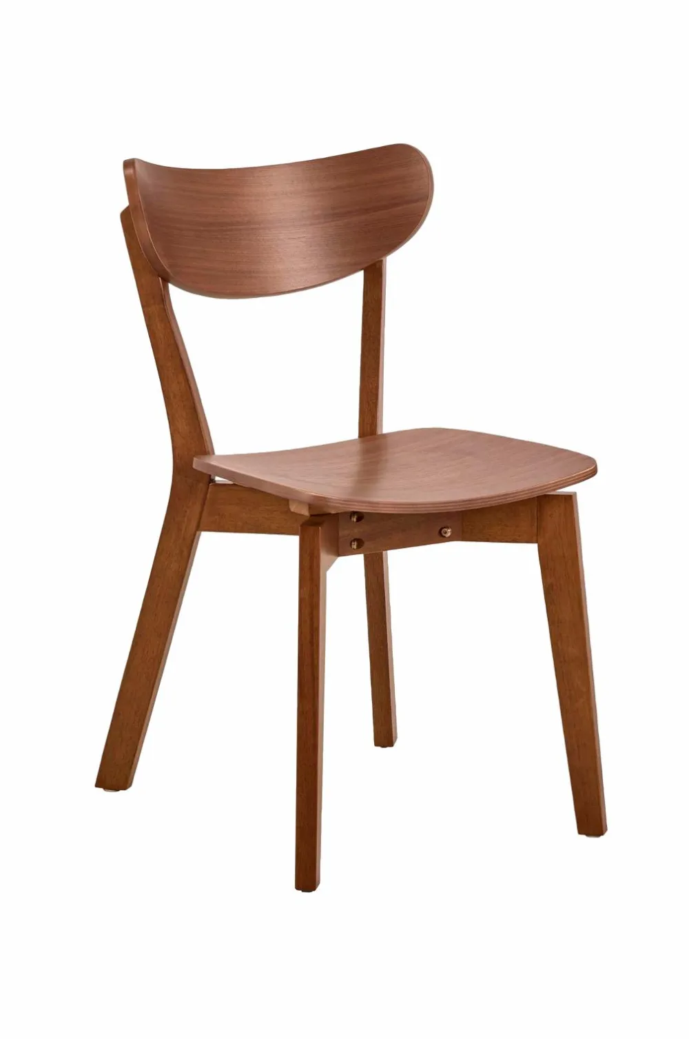 NORDFORM Roxby spisebordssæt med bord og 4 stole, 105x105x76 cm mat valnød 41088 Discount