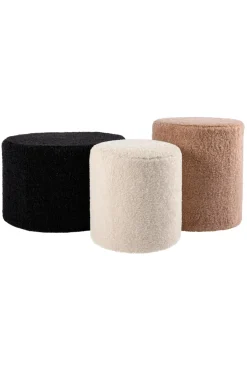 Nordic Furniture Group Puffer & Fodskamler>Puf Shaun Mat hvid hvid