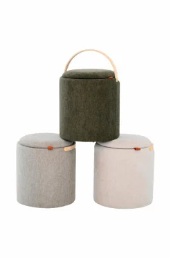 Nordic Furniture Group Puf med opbevaring Lykke Beige Outlet