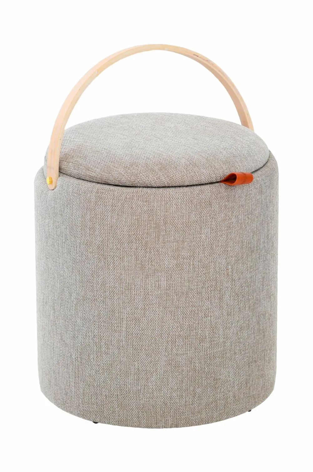 Nordic Furniture Group Puffer & Fodskamler>Puf med opbevaring Lykke Gråbrun