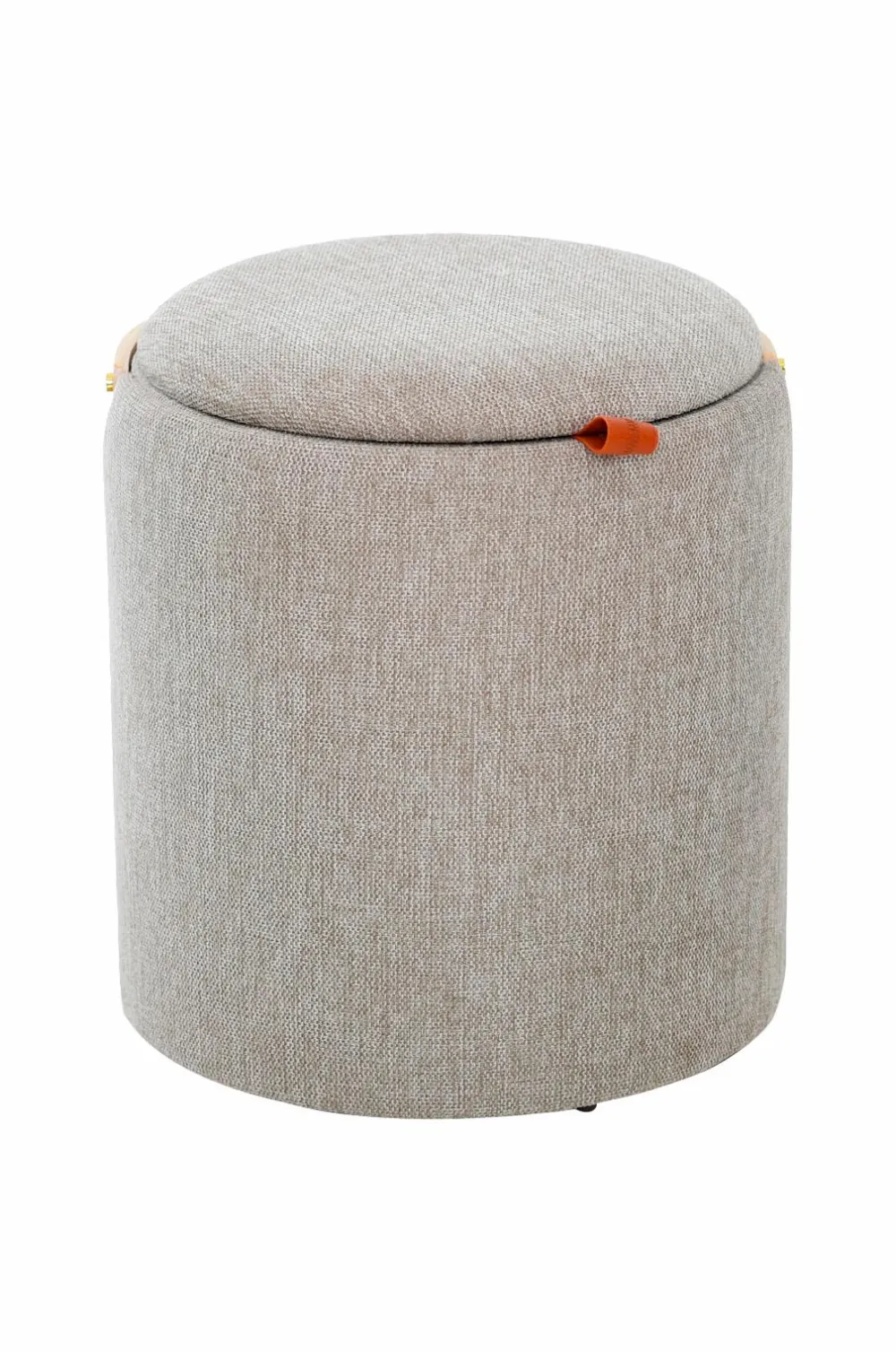 Nordic Furniture Group Puffer & Fodskamler>Puf med opbevaring Lykke Gråbrun