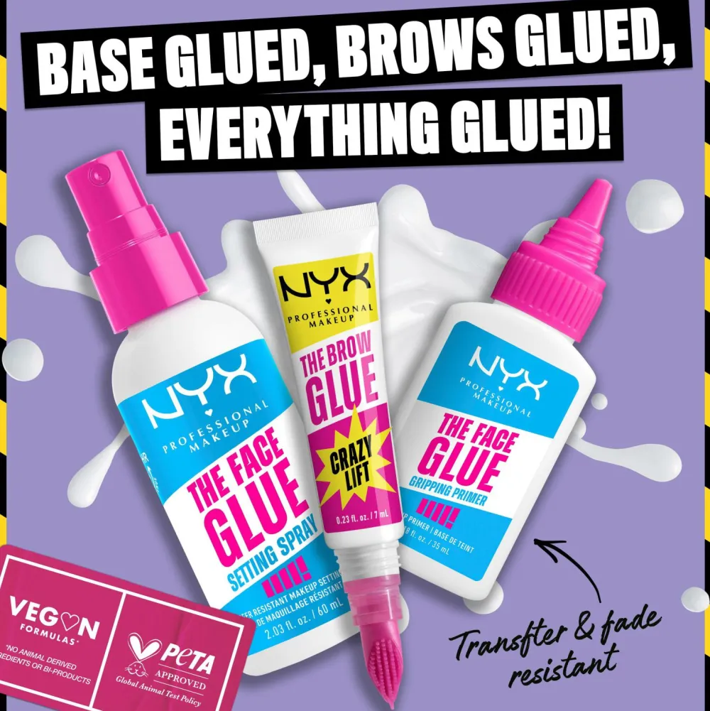 NYX Professional Makeup The Brow Glue Crazy Lift 01 Transparent Discount