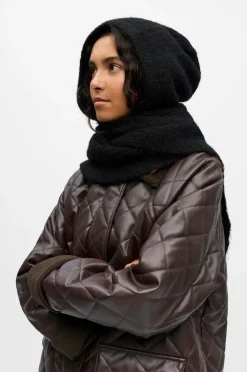 Object Huer|Accessories>Elefanthue objMilu Scarf Knit Rep Black