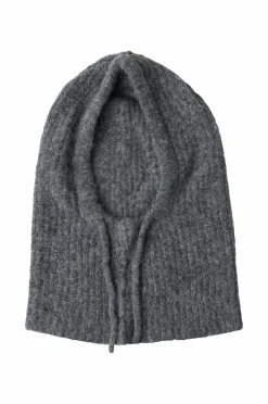 Object Elefanthue objMilu Knit Balaclava Rep Medium grey melange Hot