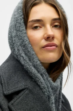 Object Elefanthue objMilu Knit Balaclava Rep Medium grey melange Hot