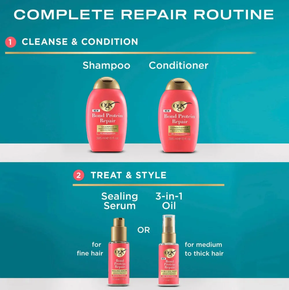 Ogx Hår|Hår>Bond Repair 3-IN-1 Oil Mist 50 Ml No Color