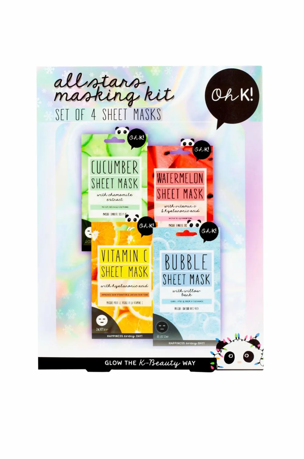 Oh K! Gaveæsker|Ansigtspleje>Giftbox All Stars Masking Kit No Color
