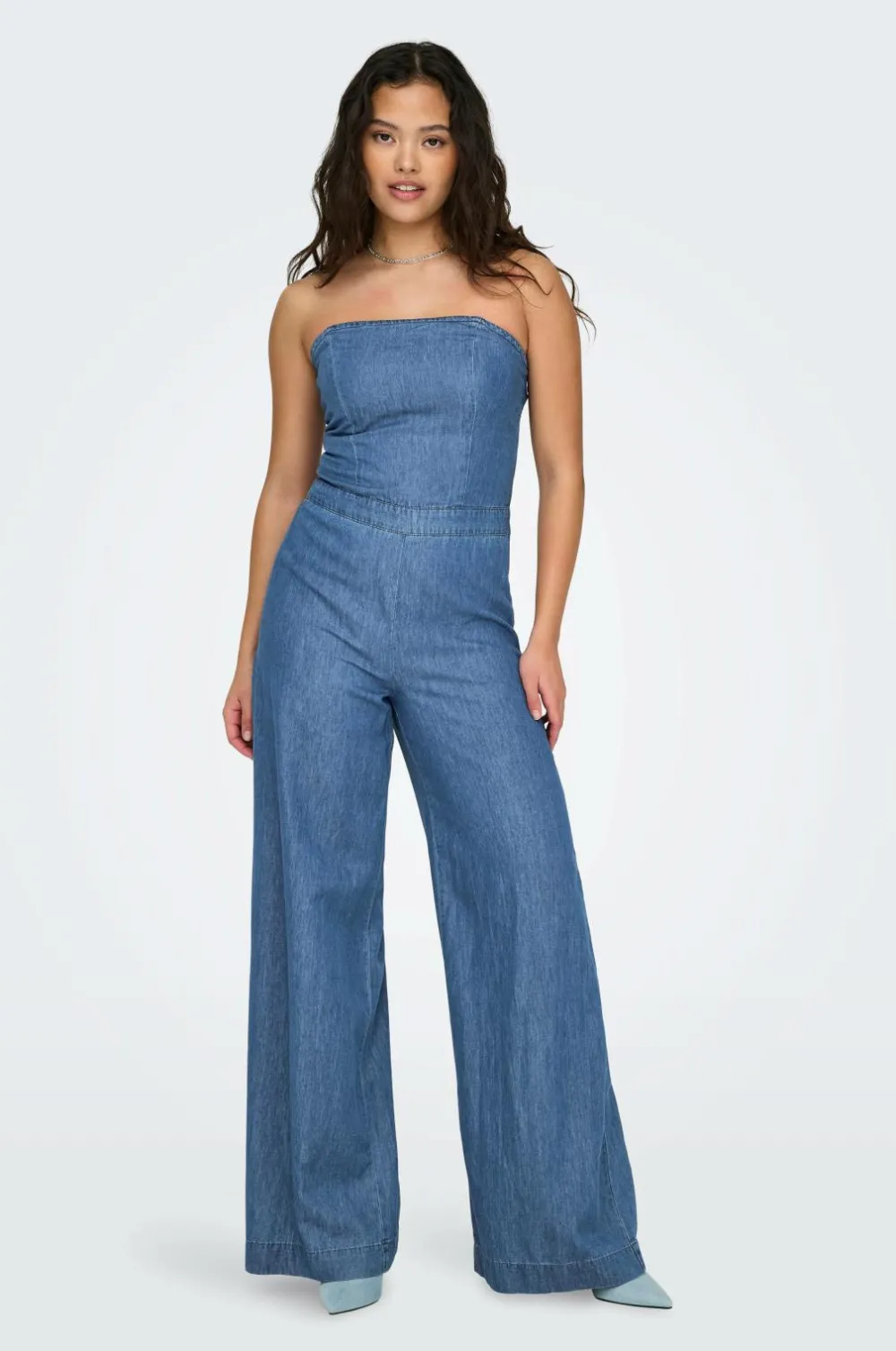 Only Jumpsuits & Buksedragter>Buksekjole onlAkia Bea SL Dnm Jumpsuit BJ Medium blue denim