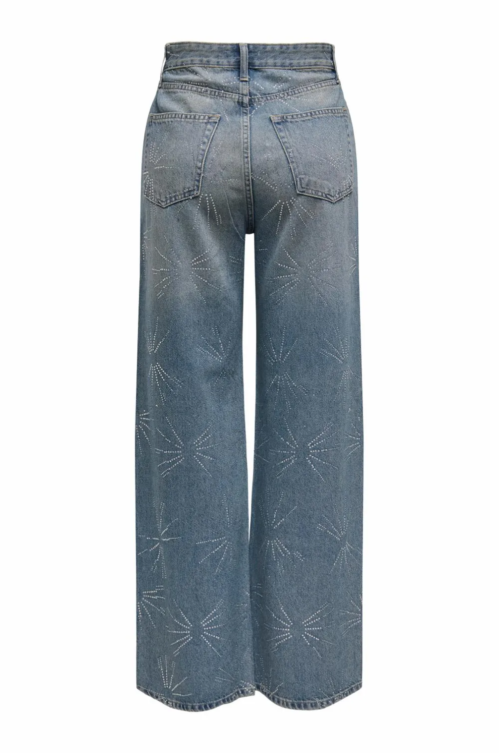 Only Jeans onlHope EX HW Wide Rhinst Dnm Tai D Medium blue denim Online
