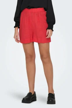 Only Shorts onlTokyo HW Linen Blend Shorts Cayenne New