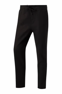 ONLY & SONS Bukser onsLinus Crop 0007 Cot Lin Pnt Black Best